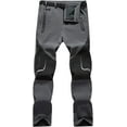 thumbnail image 6 of Men's Skiing Pants Waterproof Windproof Fleece Lined Hiking Cargo Insulated Pants Winter Warm Running Hiking Pant, 6 of 8
