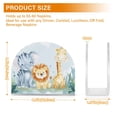 thumbnail image 3 of Lion Elephant Giraffe Leaves Napkin Holder for Table Clear Napkin Stand Paper Holder Acrylic Organizer Dispenser Napkins for Dinner Kitchen Restaurant Room, 3 of 8