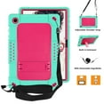 thumbnail image 3 of SOATUTO For Samsung Tab A8 Case With Shoulder Strap / Kickstand Soft Silicone Hybrid Shockproof Drop Proof Case For Samsung Galaxy Tab A8 Case 10.5 Inch 2022 SM-X200 SM-X205 SM-X207 - Green+Pink, 3 of 6