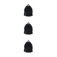 thumbnail image 2 of Decodeary Stylish Unisex Backpack With Large Capacity And Adjustable Straps Durable Cloth School Backpack School Bag Book Bag black 3Set, 2 of 6