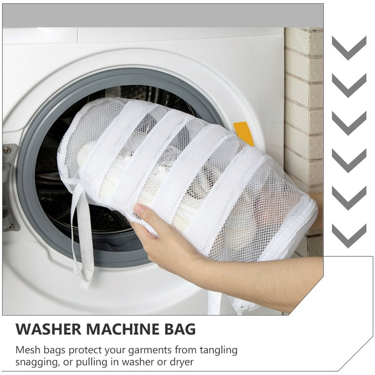Bra Laundry Bags, 3pcs Mesh Wash Bags Cylindrical Zips Washing