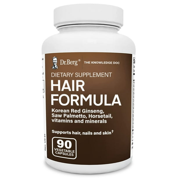 Dr. Berg Hair Formula Hair Skin and Nails Vitamin With Biotin, 90