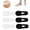 Black,white, variant on 6 Pairs Invisible Non-slip Ankle Socks Short Invisible Flat Boat Sock Reusable No Show Liner Socks for Indoor and Outdoor (6 Colors One Size)