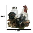 thumbnail image 2 of Country Rustic Farm White Breasted Chicken Rooster Salt Pepper Shakers Holder, 2 of 10