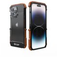 thumbnail image 3 of Funda para iPhone 14 Plus, protección contra caídas, aluminio, metal, madera, parachoques, marco, cubierta, a prueba de golpes, protección contra caídas, a prueba de golpes, 3 of 5