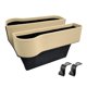 thumbnail image 4 of Relleno de asiento de automóvil perfecl Paquete de 2 organizadores con portavasos Bolsillo L Beige, 4 of 8