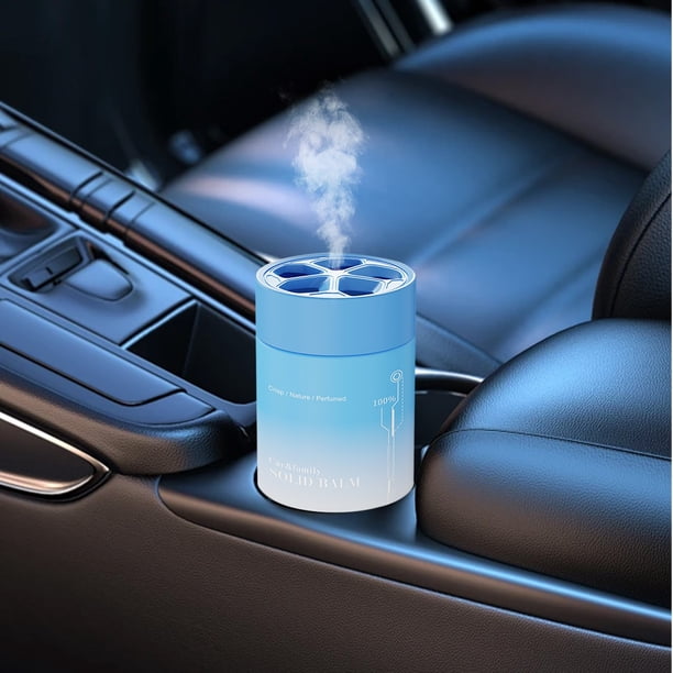 Difusor de perfume montado en coche - aromaterapia sólida de alta gama para coche, azul, aroma duradero, alivio del estrés, 9,5x6,8x6,8cm