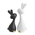 thumbnail image 3 of 2 estatuas de conejo para escritorio, adorno de escritorio, escultura de conejo, figura para estantería, escritorio, mueble de TV, 3 of 6