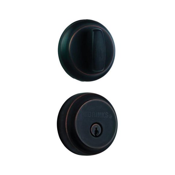 Brinks Home Security 5986674 Oil Rubbed Bronze Steel Deadbolt