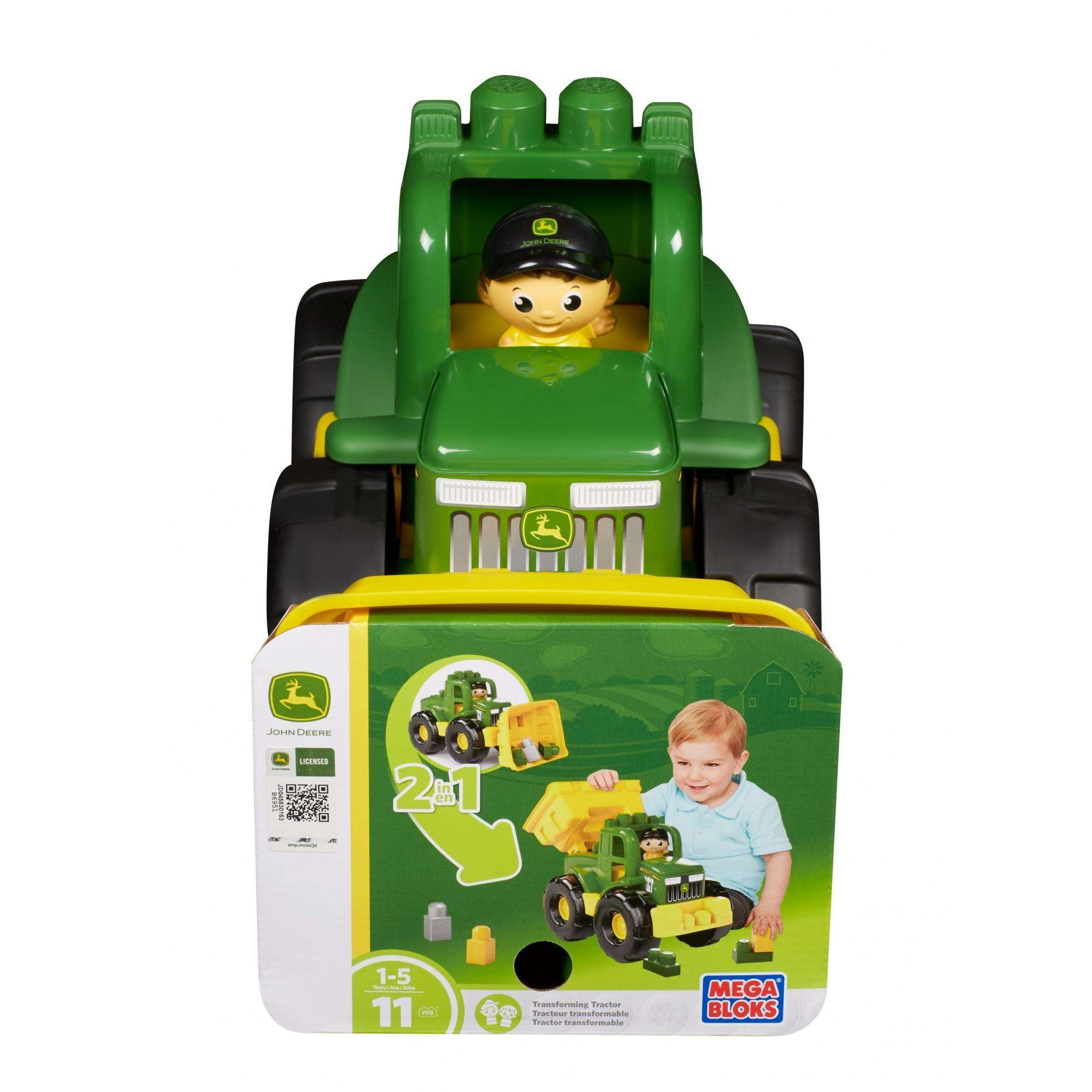 mega bloks john deere transforming tractor