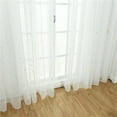 thumbnail image 2 of Miangastore Rideau Non Transparent 1Pcs 39.4*106.3 Po Blanc Polyester Transparent, 2 of 8