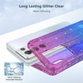 thumbnail image 2 of Samsung Galaxy S21 Plus 5G Case, Rosebono Hybrid Bling Glitter Sparkle Blue Pink Gradient Transparent Fashion Cute Colorful TPU Skin Cover Case for Samsung Galaxy S21 Plus 5G, 2 of 4
