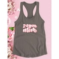 thumbnail image 3 of I Love You Mom Bold White Racerback Tank Women -Image by Shutterstock, Female x-Large, 3 of 4