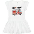 thumbnail image 3 of Inktastic I'm 2 Fire Truck 2nd Birthday Girls Baby Dress, 3 of 5