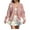 Pink, variant on Womens Ribbed Knit Cardigan Embroidery Detail Button Front Open Sweater Coat