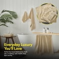thumbnail image 6 of 8pc 100% Combed Cotton Towel Set (2 Bath, 2 Hand, 4 Wash) - Beige, 6 of 6