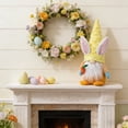 thumbnail image 6 of Beautynvta Easter Plush Toy, Cute Gnome Doll with Rabbit Ears, Soft Standing Gnome Faceless Doll Holding Carrot, for Spring Table Ornament Home Decor, Yellow, 6 of 7