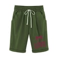 thumbnail image 1 of Pantalones Cortos de Verano para las Mujeres de Cintura Alta Estampado Elástico Cordón de Cintura, Casual Bolsillos Pantalones de Pijama, 1 of 5