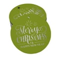 thumbnail image 1 of Inkdotpot Pack Of 50 Merry Christmas & Happy New Year Text Favor Paper Tags Craft Real Silver Foil Hang Tags, 1 of 7