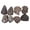 Brown-1, variant on Hand Carved Wooden Printing Block Decorative Blocks Textile Stamp Lot Of 8 Pcs