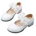 thumbnail image 3 of NOKIO Little Girls' Platform Flats Kids Ballet Slippers Kids Leather Loafers Children'S Loafers Autumn Children Shoes Flower Single Shoes Korean Children Dance Shoes Princess Shoes Leather Shoes, 3 of 6