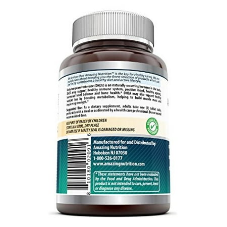 Amazing Formulas supplément de DHEA 25 mg - 240 comprimés