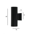 thumbnail image 3 of Lampara Arbotante De Pared Exterior Negra Circular Doble Iluminacion Luz Vic, 3 of 3