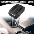 thumbnail image 2 of Funda para el reposabrazos del asiento de la consola central del automóvil para Subaru Forester 2019-2023 de cuero sintético negro, 2 of 7