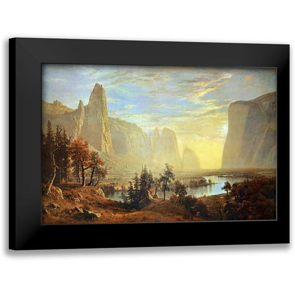 Bierstadt, Albert 14x11 Black Modern Framed Museum Art Print Titled - Yosemite Valley