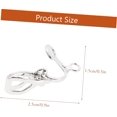 thumbnail image 5 of 150 pcs Round Converter Shaped Clip Pad Non-Pierced Component Easy Pierced Accessory Triangle with Jewelry Non Earring Clips Ear Safe on for Ears Findings Metal Trays Ting Non-, 5 of 5