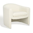 thumbnail image 5 of SAFAVIEH Couture Laylette Modern Boucle Solid Accent Chair, Ivory, 5 of 13