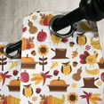 thumbnail image 3 of Ambesonne Harvest Grommet Curtain, Fall Nuts Owls Composition, 50" x 120", Orange Red Brown, 3 of 6
