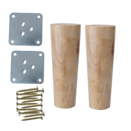 6 Round Solid Wood Furniture Legs Chair Table Cabinet Feet Replacement Set Of 2 Canada Solid Wood Furniture Legs Chair, Wooden Table Legs Canada