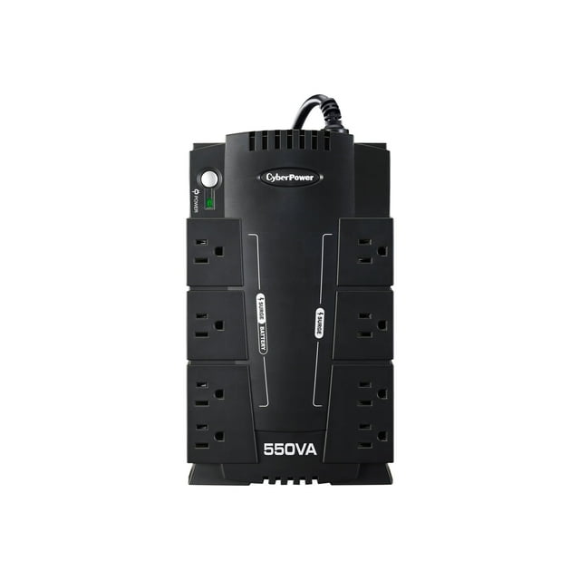 CyberPower CP550SLG - UPS - 330 Watts - 550 VA - 5,4 Ah - USB - Connecteurs de Sortie : 8
