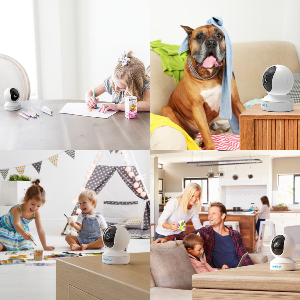 Reolink E1 4MP Pan & Tilt Indoor DC Wi-Fi Security Camera with 360° Coverage, Crying Detection, Smart Auto-Tracking & Two-Way Audio
