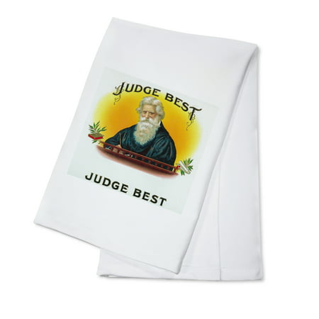 Judge Best Brand Cigar Box Label (100% Cotton Kitchen
