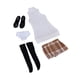 thumbnail image 5 of Ropa para figuras de acción femeninas a escala 1/6, ropa en miniatura, chaleco de punto, medias altas. Estilo C, 5 of 9