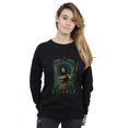 thumbnail image 2 of DC Comics Womens Aquaman Framed Trident Sweatshirt, 2 of 3