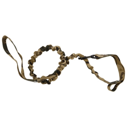 Unique Bargains Double Handle Nylon Dog Leash for Dogs Coffee Color Camouflage Length 110-160cm Diameter 0.98 Inch