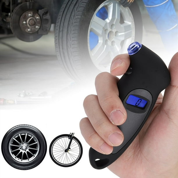 Medidor de presión de neumáticos, medidor de presión de neumáticos digital para automóviles, camiones y bicicletas Medidor de presión de neumáticos digital Muy recomendado