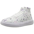 thumbnail image 2 of Under Armour Girls' Pre School KickIt2 Splatter Mid Sneaker, White (100)/White, 3, 2 of 2
