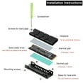 thumbnail image 3 of M.2 2280 SSD Cooler with Thermal Pad And Heat Dissipation Armor Compatible with PS5 Game Consoles, 3 of 8