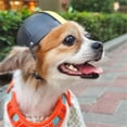 thumbnail image 5 of Small Dog Helmet with Ear Hole Adjustable Puppy Helmet Motorcycle Dog Helmet,M,Black, 5 of 6