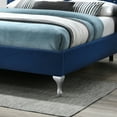thumbnail image 5 of Better Home Products Cleopatra Crystal Tufted Velvet Platform Queen Bed in Blue, 5 of 7