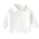 thumbnail image 1 of Gibobby Camisa&nbsp;Vaquera Niños Infante Niño Niño Bebé Niños Niñas Sólido Camiseta de manga larga Blusa Tops Trajes Ropa(Blanco, 12-18 Meses), 1 of 3