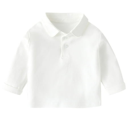 

Infant Boys Tops Solid Color Long Sleeve T Shirt Outfits Clothes Newborn Children Kids All Season Soft Trendy Leisure Outwear Gifts To Children