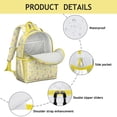 thumbnail image 4 of Yellow Princess Unicorn Pattern Backpack for School,Cute School Bag,Schoolbag with Adjustable Shoulder Straps & Padded Back,15.25"x11.5"x5.25", 4 of 5