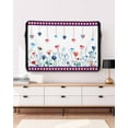 thumbnail image 5 of 4th of July Outdoor TV Cover 48 to 50 Inch Weatherproof, Spring Floral Love Heart Independence Day 600D Oxford TV Covers with Waterproof Zipper, Outside Flat TV Screen Protector Size 48"Wx30"Hx4.5"D, 5 of 7