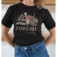 thumbnail image 3 of Oversized Western Shirt Graphic Tee for Women Vintage Boho Chic Aesthetic Comfort Colors Cowgirl Retro Rodeo Country Music Concert Festival, 3 of 6