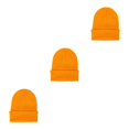 thumbnail image 4 of Qarigey Beanie Hat Gorros de punto Ajustable Otoño Skullcap Color caramelo Hilado multifuncional Casual Ciclismo Esquí Jengibre amarillo Type1 NO1, 4 of 6